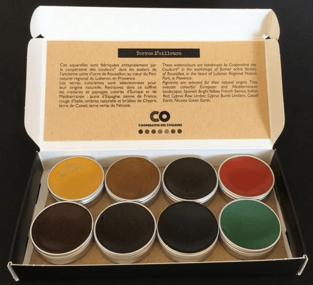 8 Aquarelles Terres d&#039;ailleurs